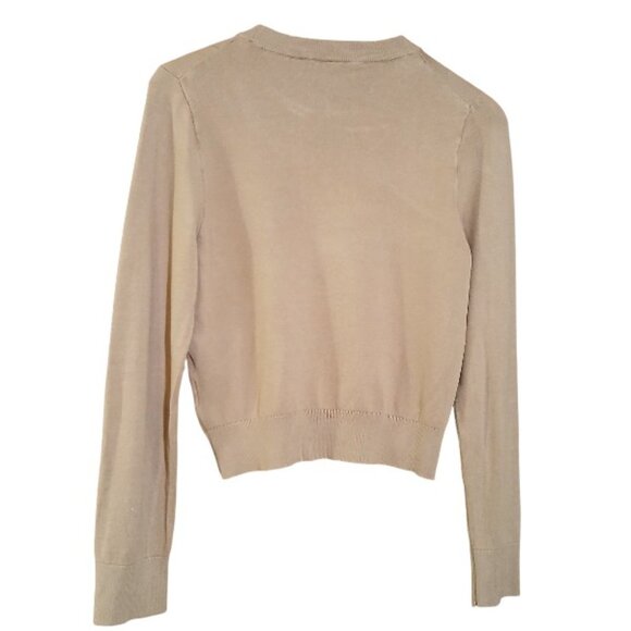 H & M (Divided) Camel Crew Neck Sweater S - EUC - Picture 3 of 7